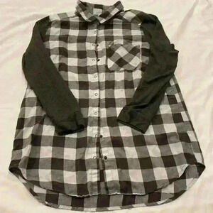 Make + Model Long Sleeve Plaid Shirt‎
